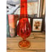 Vintage Viking Glass Epic Six Pedal 17 Amberina Chunky Swung Vase