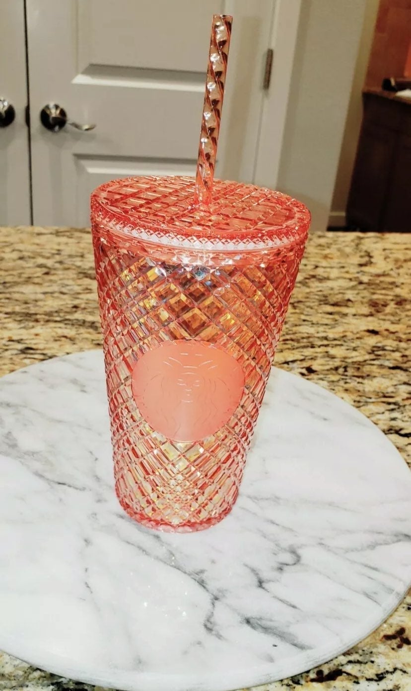 Starbucks christmas 2021 16oz rose tumbler