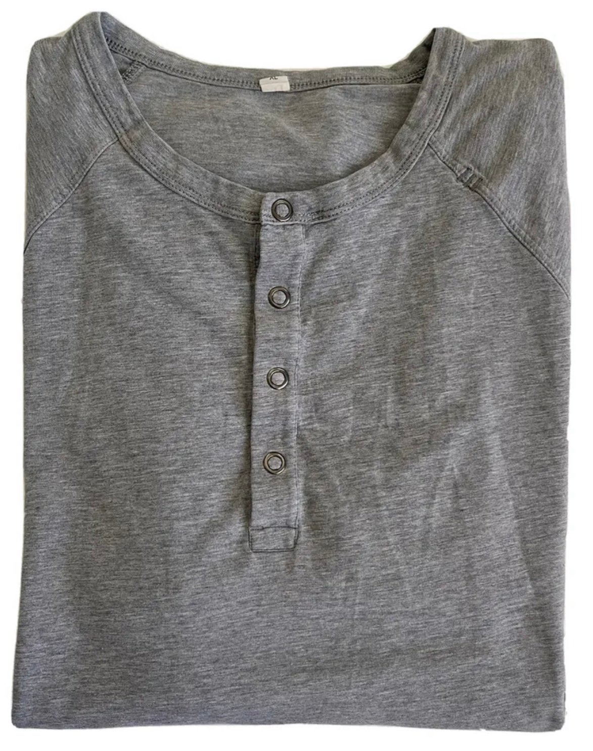 Lululemon Synth Long Sleeve Heathered Medium Grey Slate Sz XL Button MSRP 84 M3