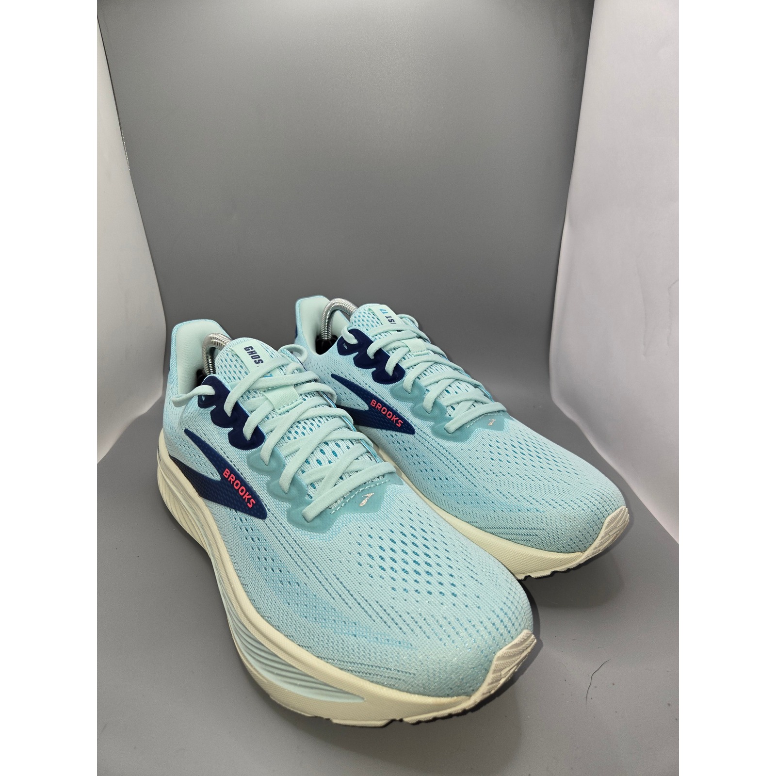 Brooks Ghost 15 Running Shoes Women's Size 11.5 B EU 44 Blue White Road Neutral