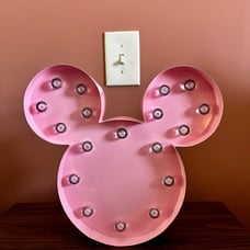 Disney Baby Minnie Mouse Head Light Up Marquee Nursery Decor