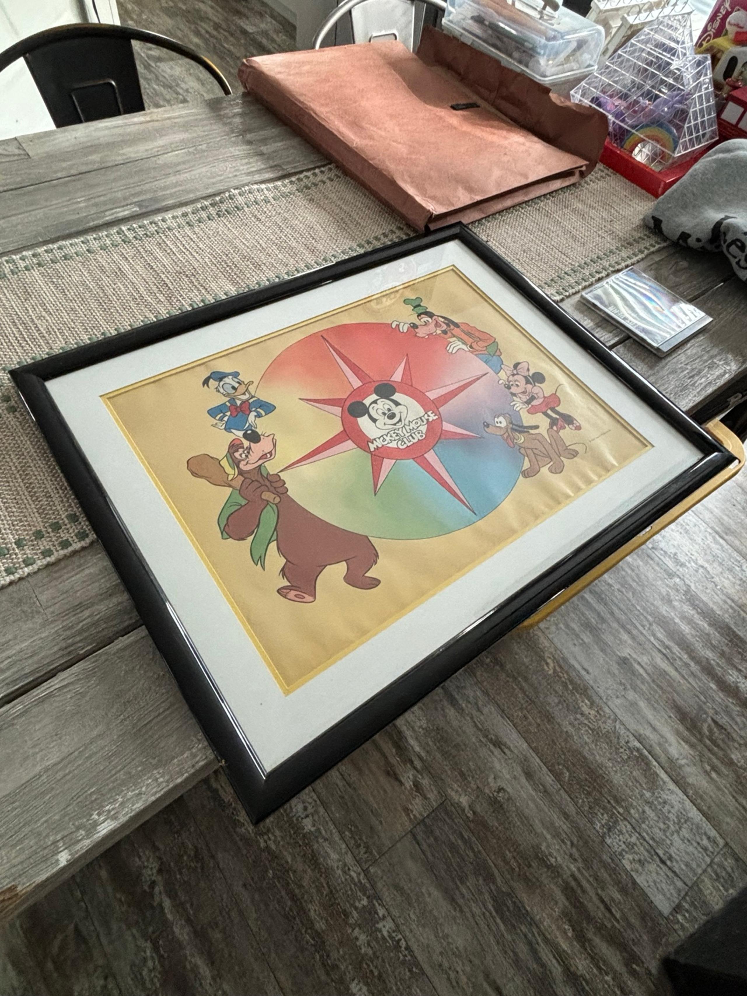 Disney’s Mickey Mouse Club Framed Print (Brer Bear, Donald Duck, Pluto, Minnie)