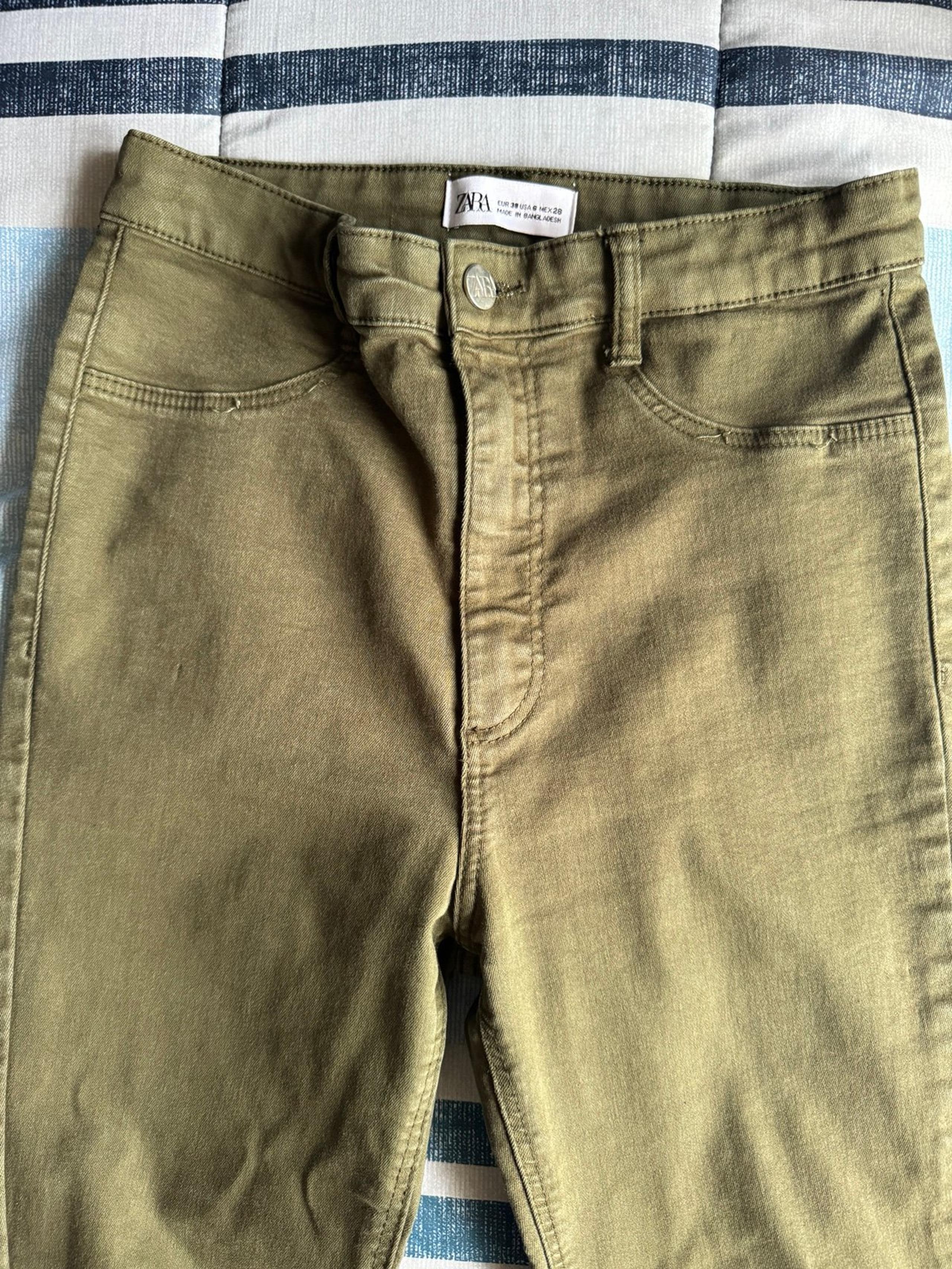 Zara Men Green Skinny Jeans