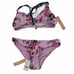 Nanette Lepore Bikini Top Charmer Bottom Size 6 Victorian Floral Swimwear NEW