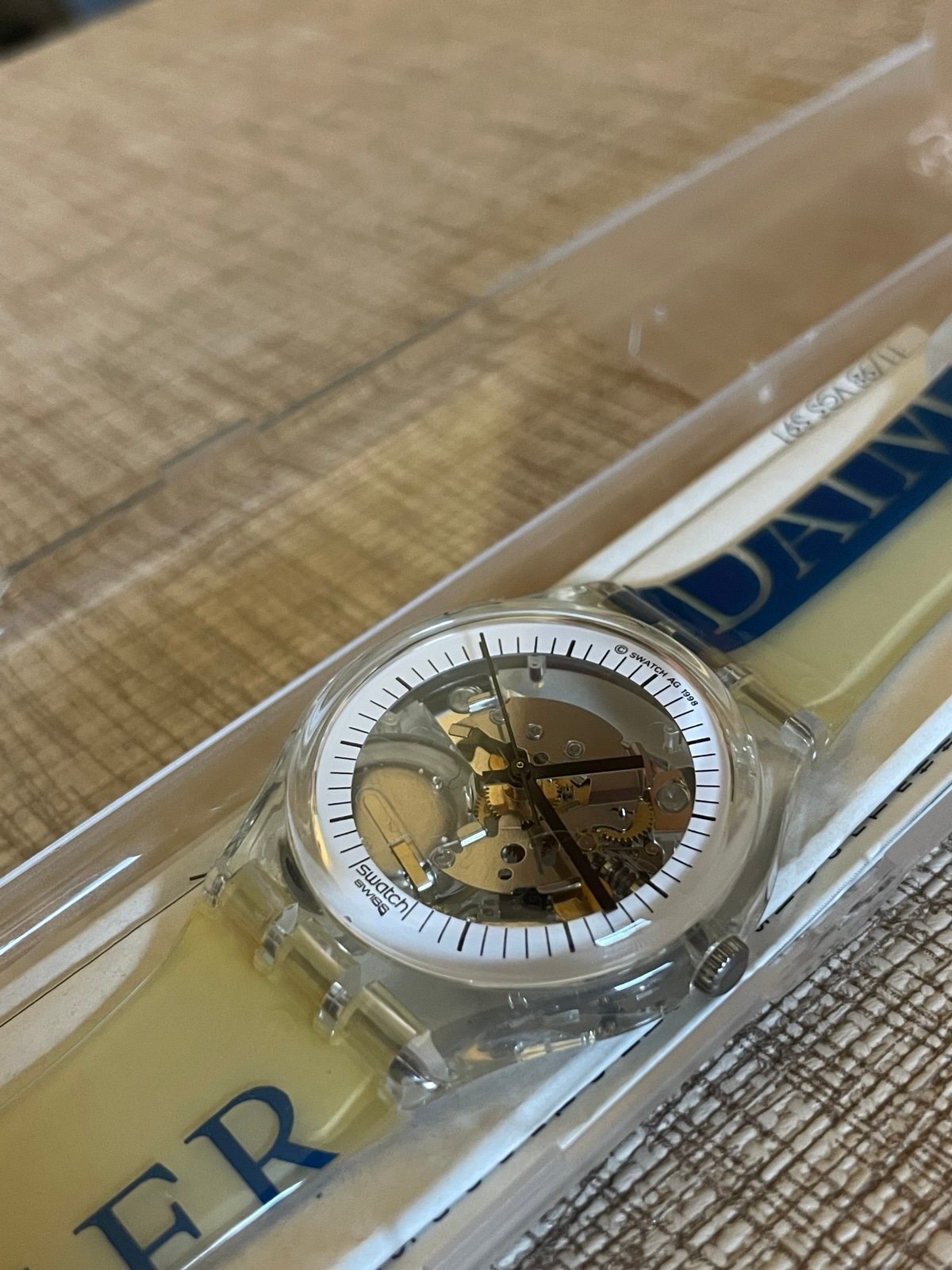 Swiss Swatch Watch Daimler Chrysler 1998 |Transparent Vintage Never Worn