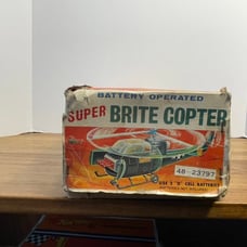 Vintage 1960s Horikawa battery operated attack helicopter