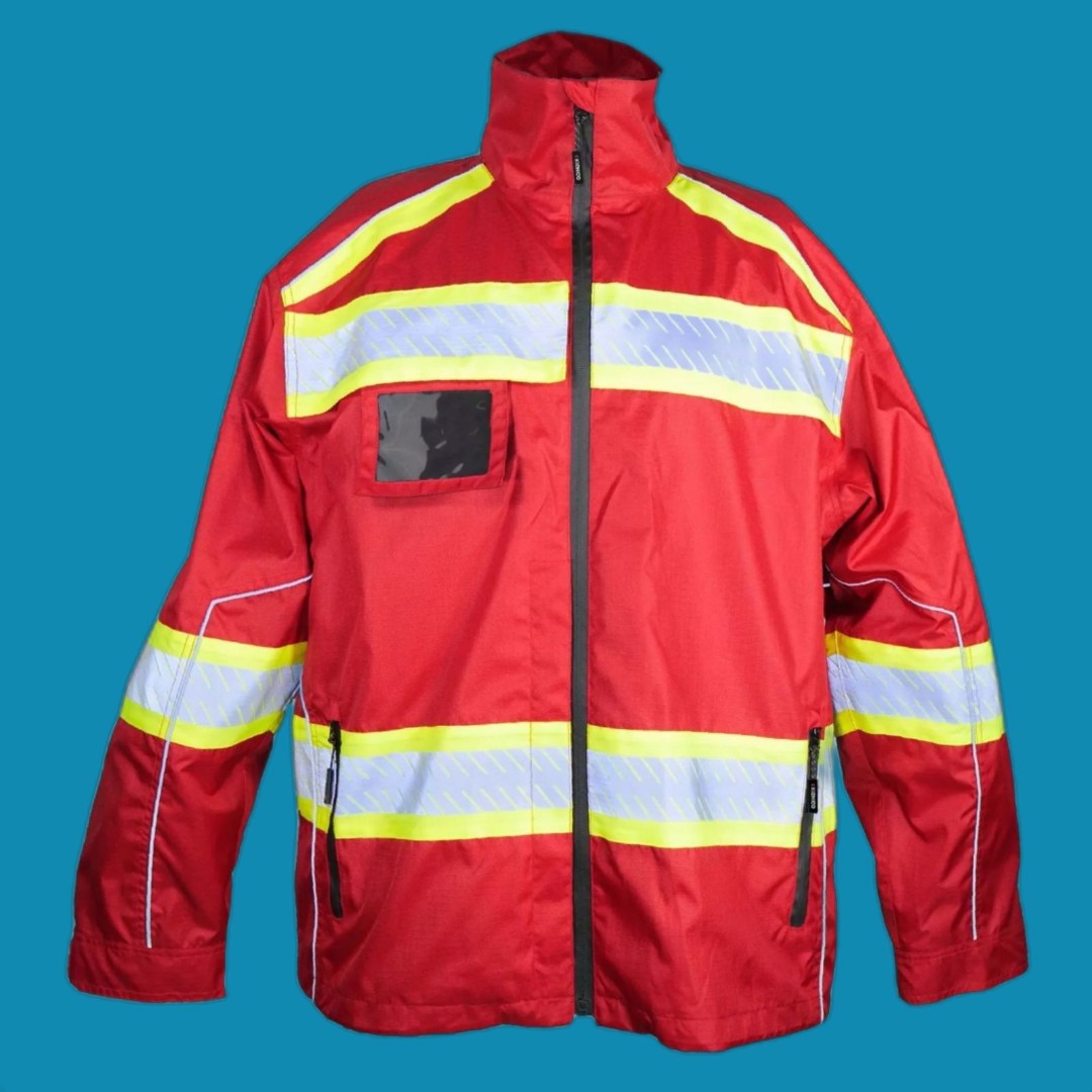 NWT Kishigo Enhanced Visibility Premium Jacket 3XL Red B303 Safety Reflective