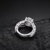 Moissanite Diamond Ring 6CT 18K white Gold Solid .925 Sterling silver
