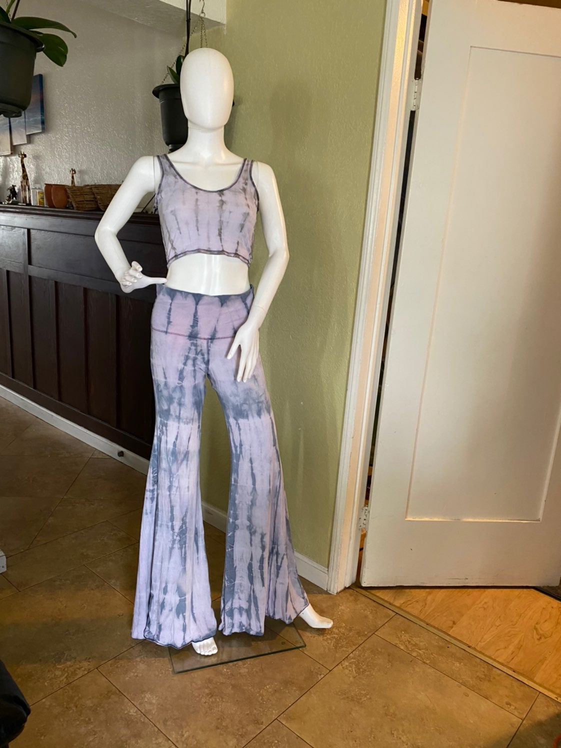 2 pieces bell bottom and top