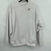 Gymshark White Long-Sleeve Crew Neck Athletic Sweatshirt Small