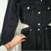 Zara Black cutout wide leg Denim Jumpsuit size M