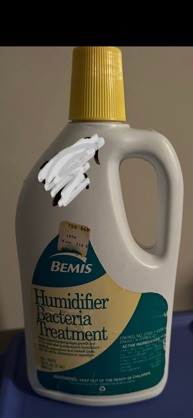 (1) RARE Bemis humidifier bacteria treatment Brand New HTF