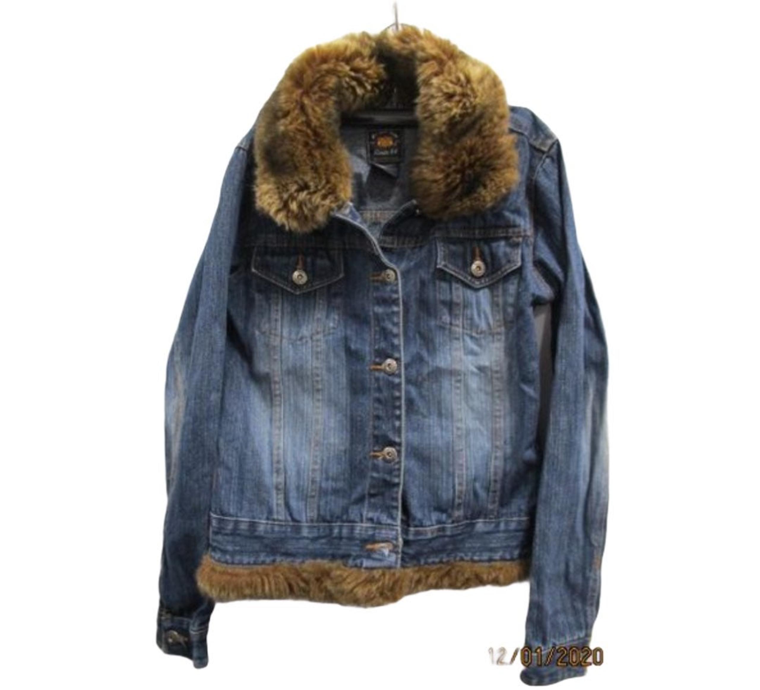 womens jean jacket with fur