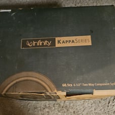Infinity Kappa Series 60.1 cs 6 1/2 2 way component system