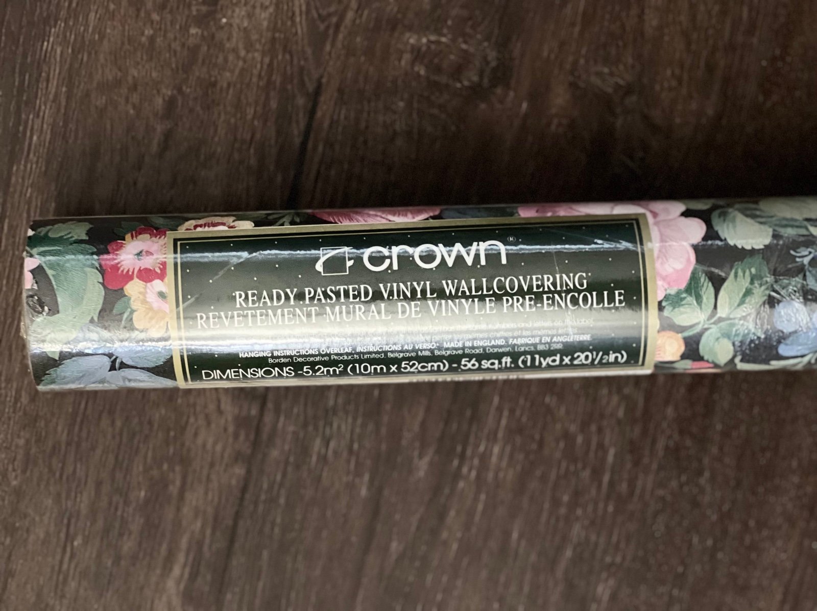 Vintage Crown Floral Ready Pasted Vinyl Wallcovering