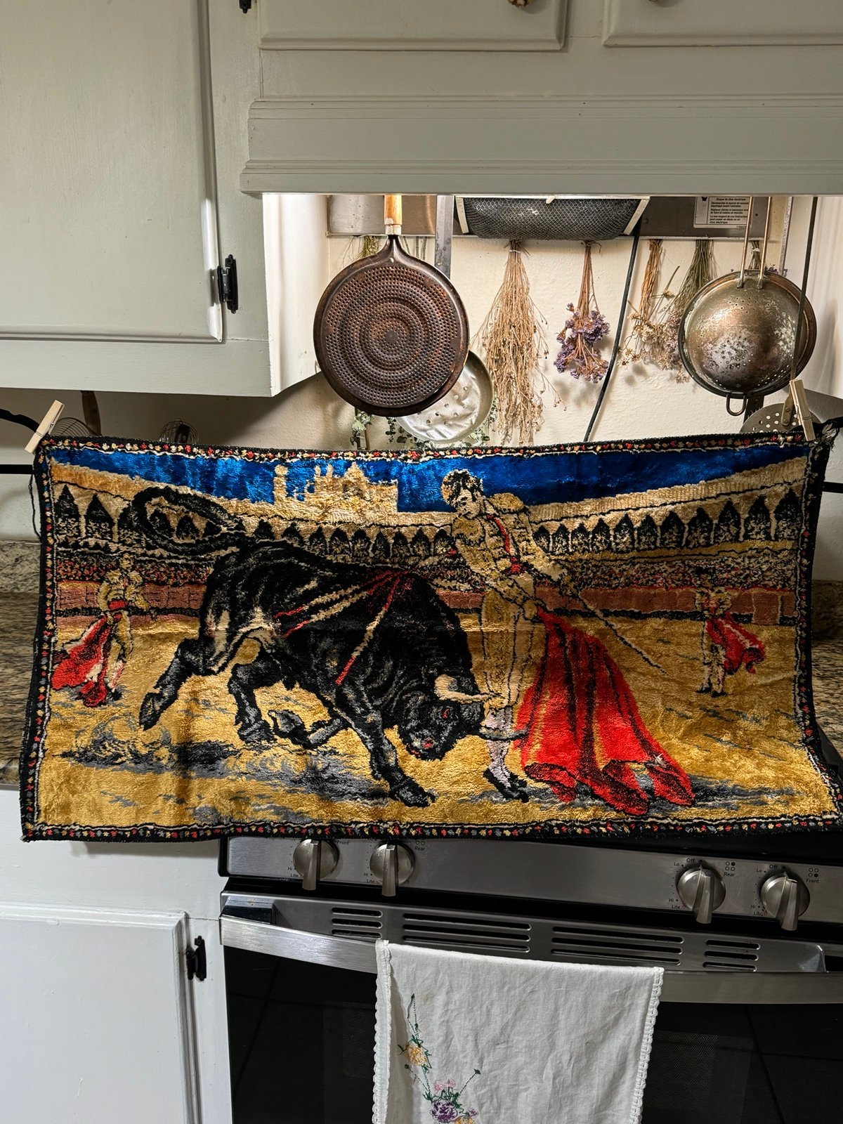 Vintage matador tapestry