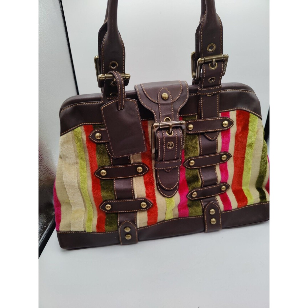 Rare-Isabella Fiore LEATHER DOCTOR Bag PURSE BROWN BOHO