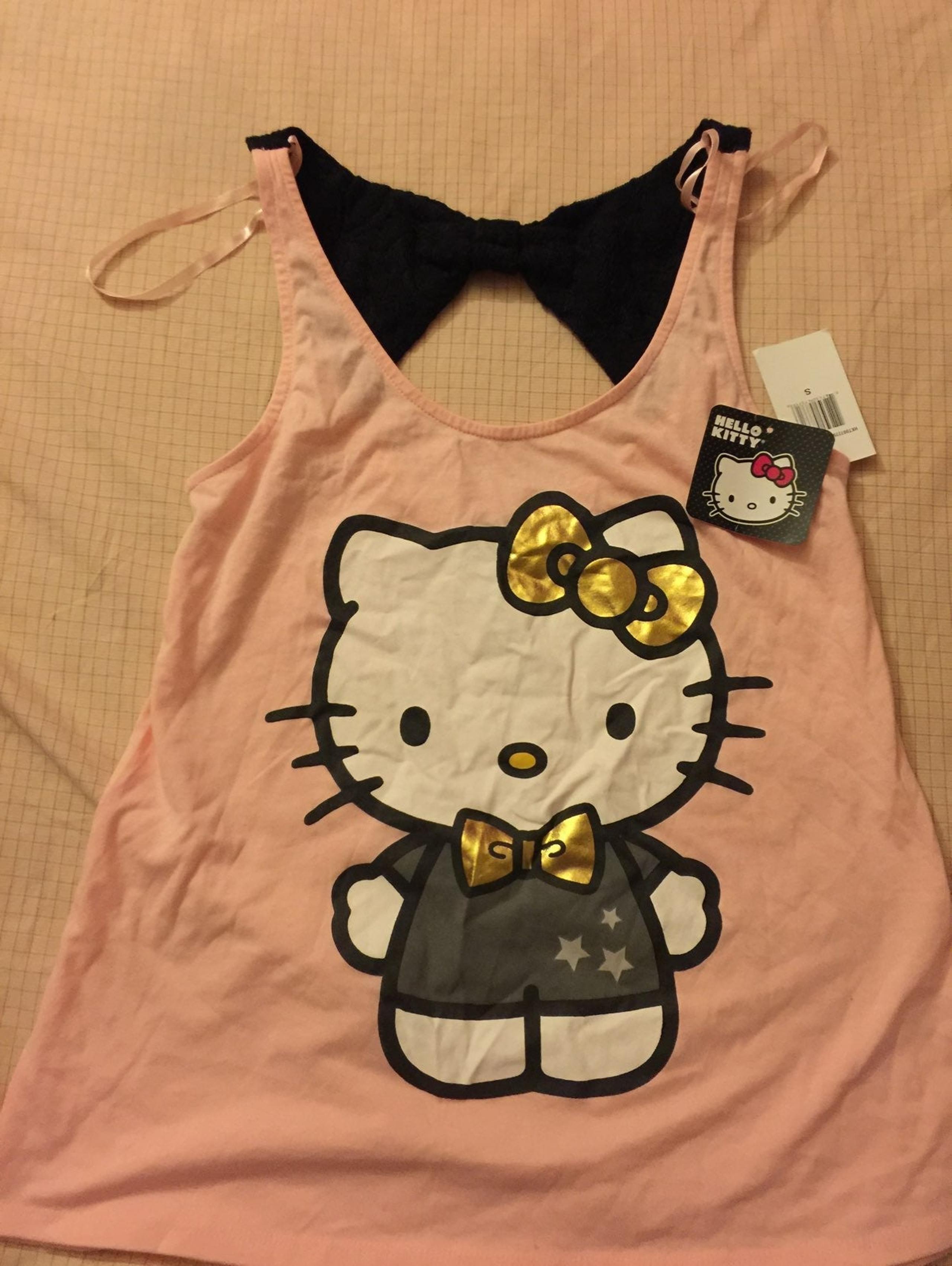 NEW Hello Kitty Lace Bow Back Tank BNWT