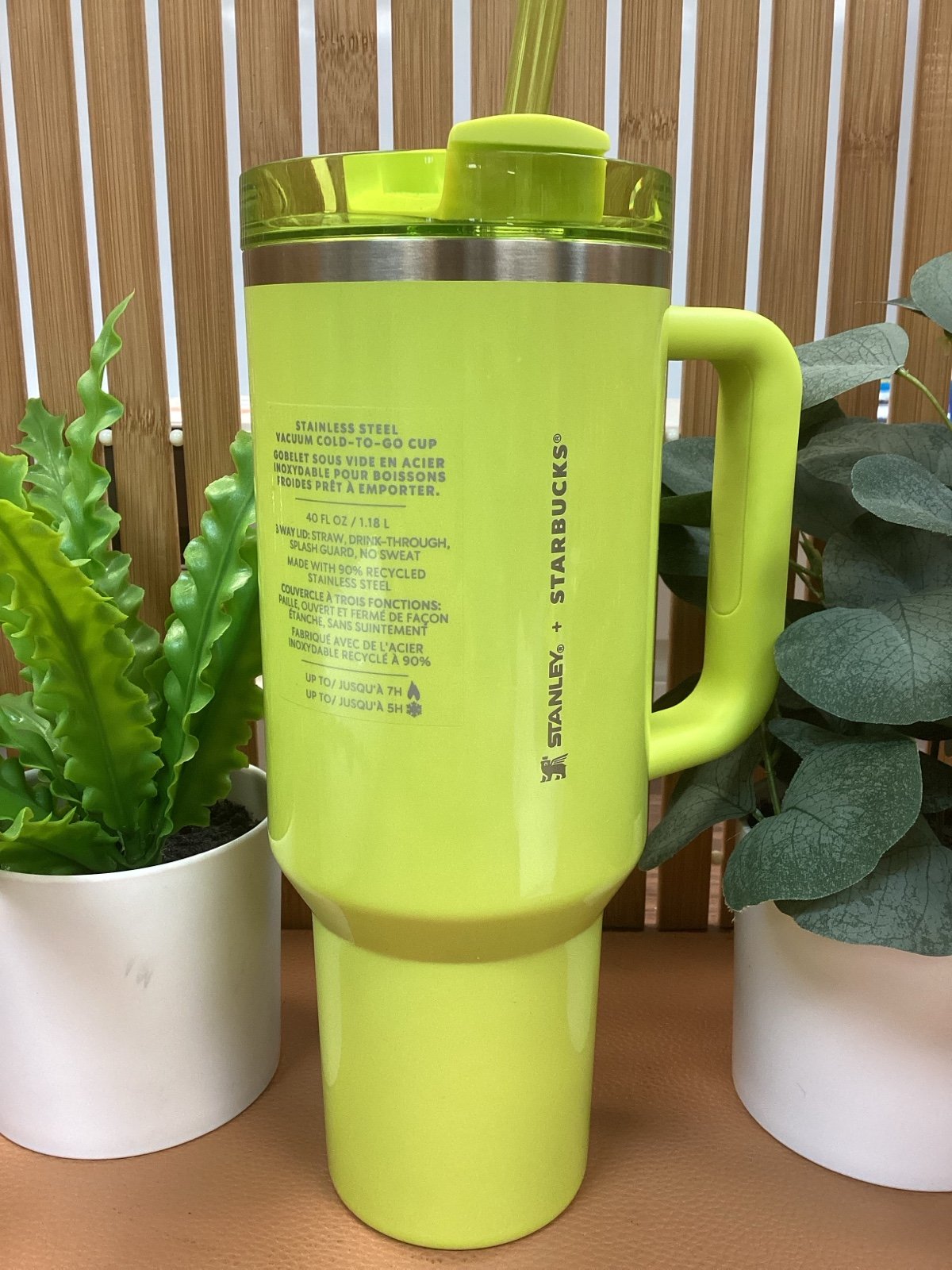 Stanley x Starbucks Lemongrass 40oz Quencher Tumbler