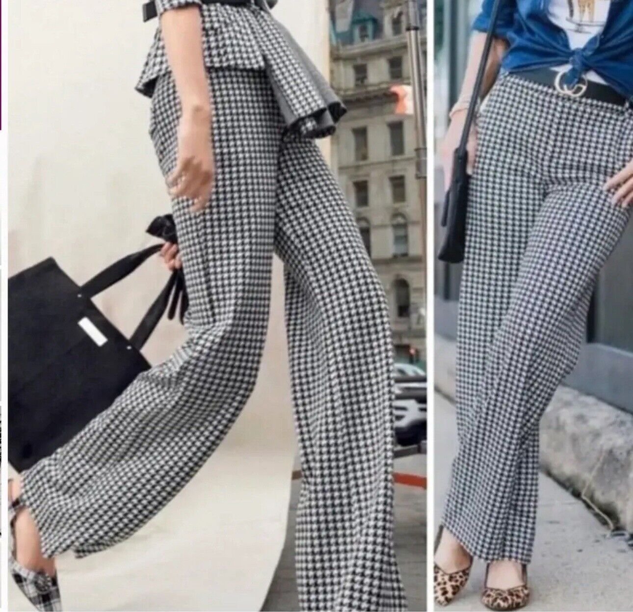 CABI Houndstooth Trousers Pants #3921R NWOT Size 16