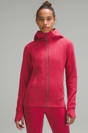 Lululemon “Vintage Rose” Scuba full zip 6