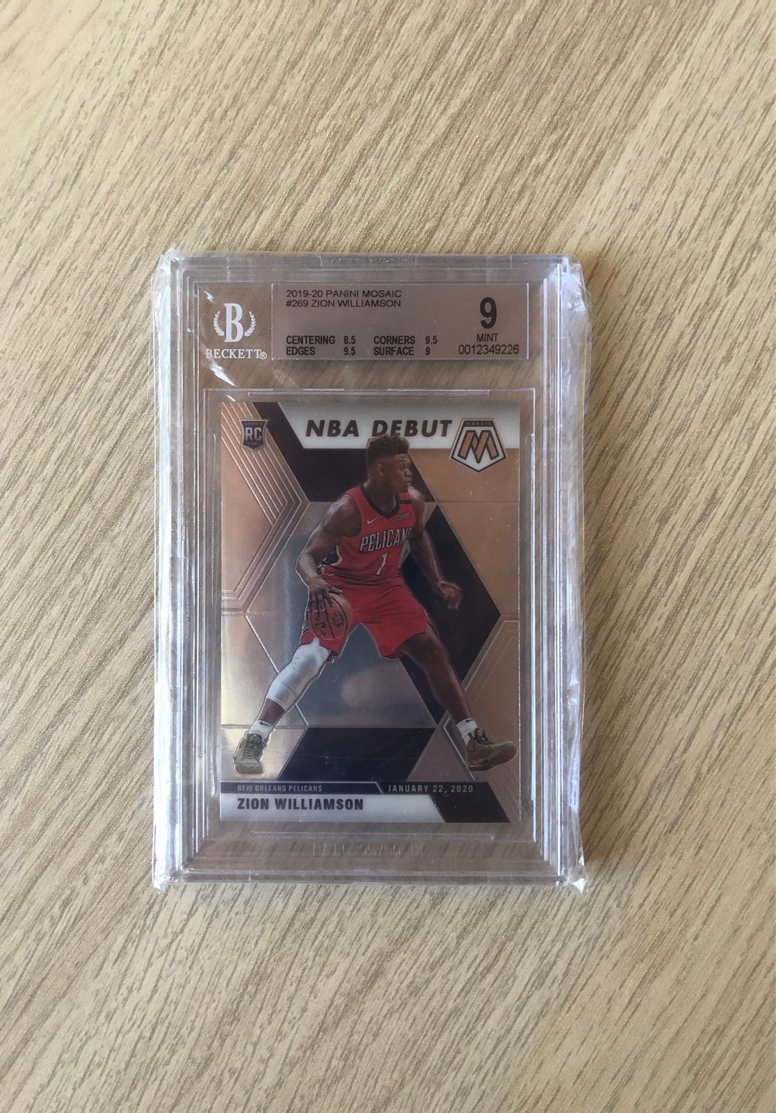 Panini Mosaic Zion Williamson Rookie Car