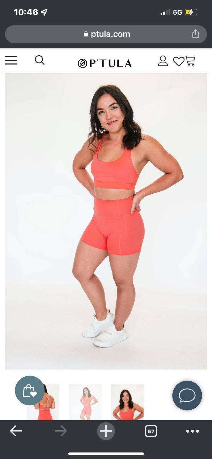 P’tula coral set size S & M