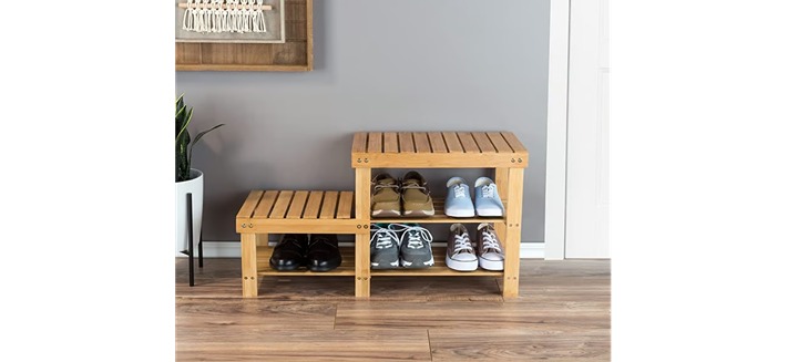 NEW Mud Room Organization & Storage Bench for Shoes 33.5”L x10”Wx 18.25H
