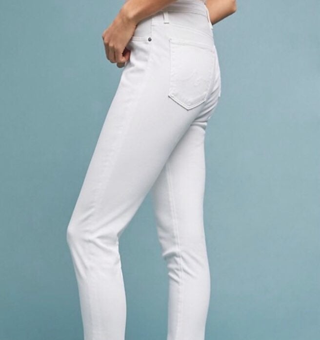 NWT AG White The Abbey Ankle Jeans