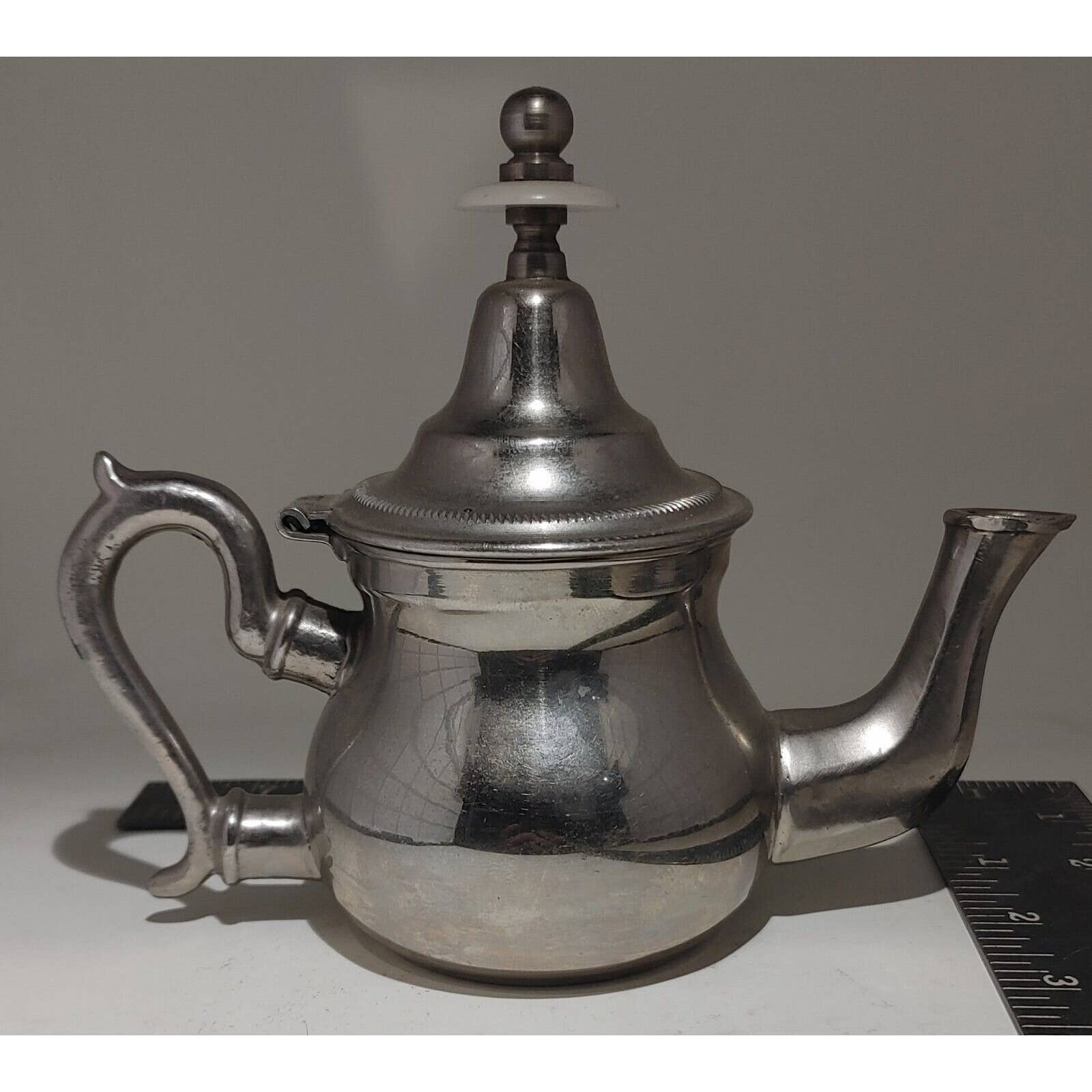 Vintage Theires Koutbla Fabrique Marque Depose Silver Plated Teapot