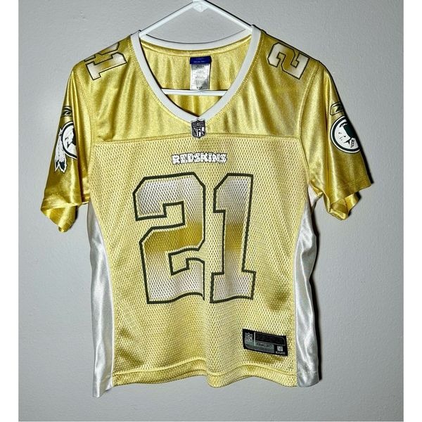 Vintage Washington Redskins Sean Taylor #21 Gold Reebok Womens Fashion Jersey M