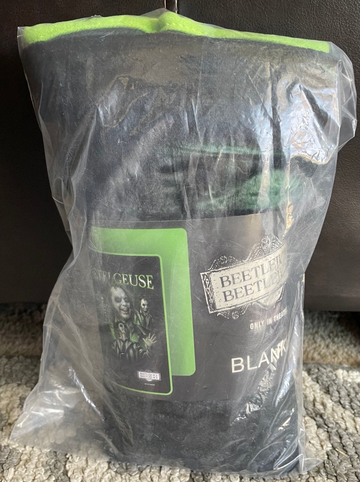 NEW Beetlejuice Movie Exclusive Soft Throw Blanket RARE ITEM!
