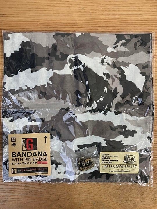 MGSV - Official Urban Environment Bandana - Sealed w/ Pin
