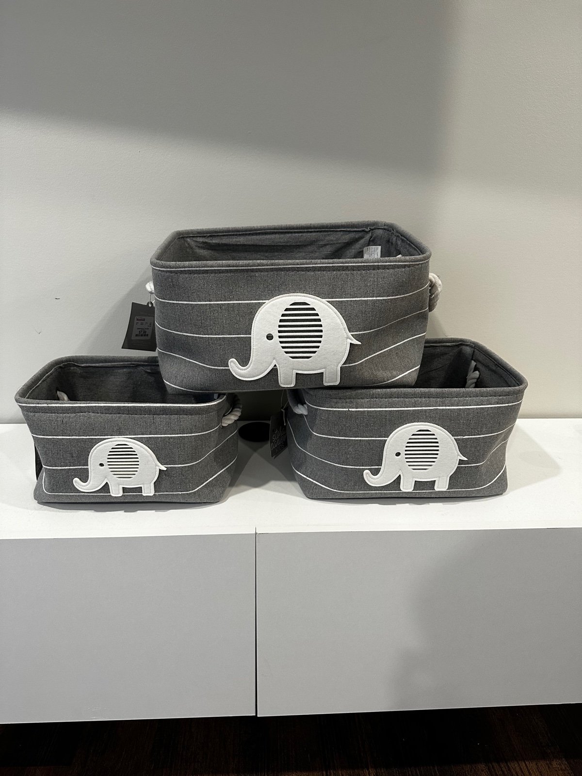 Elephant storage cubbies bundle baby kids room