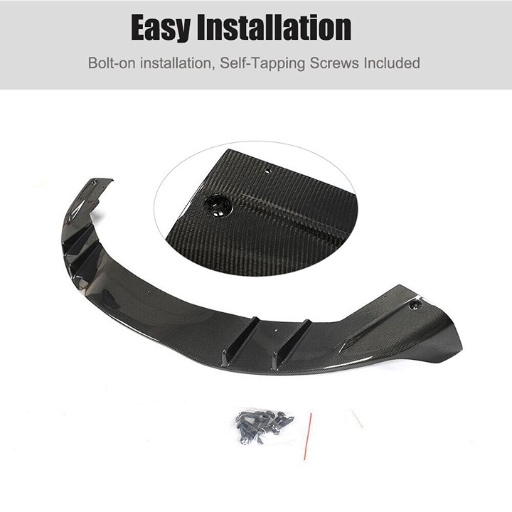 New Tesla Model Y 2020-2023 Rear Lower Lip Bumper Lip Diffuser Real Carbon Fiber