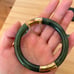 Vintage Chinese jade bangle bracelet