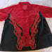 Vintage 90s Button Down Flame Print Short Sleeve Shirt Single Stitch XL Ratrod