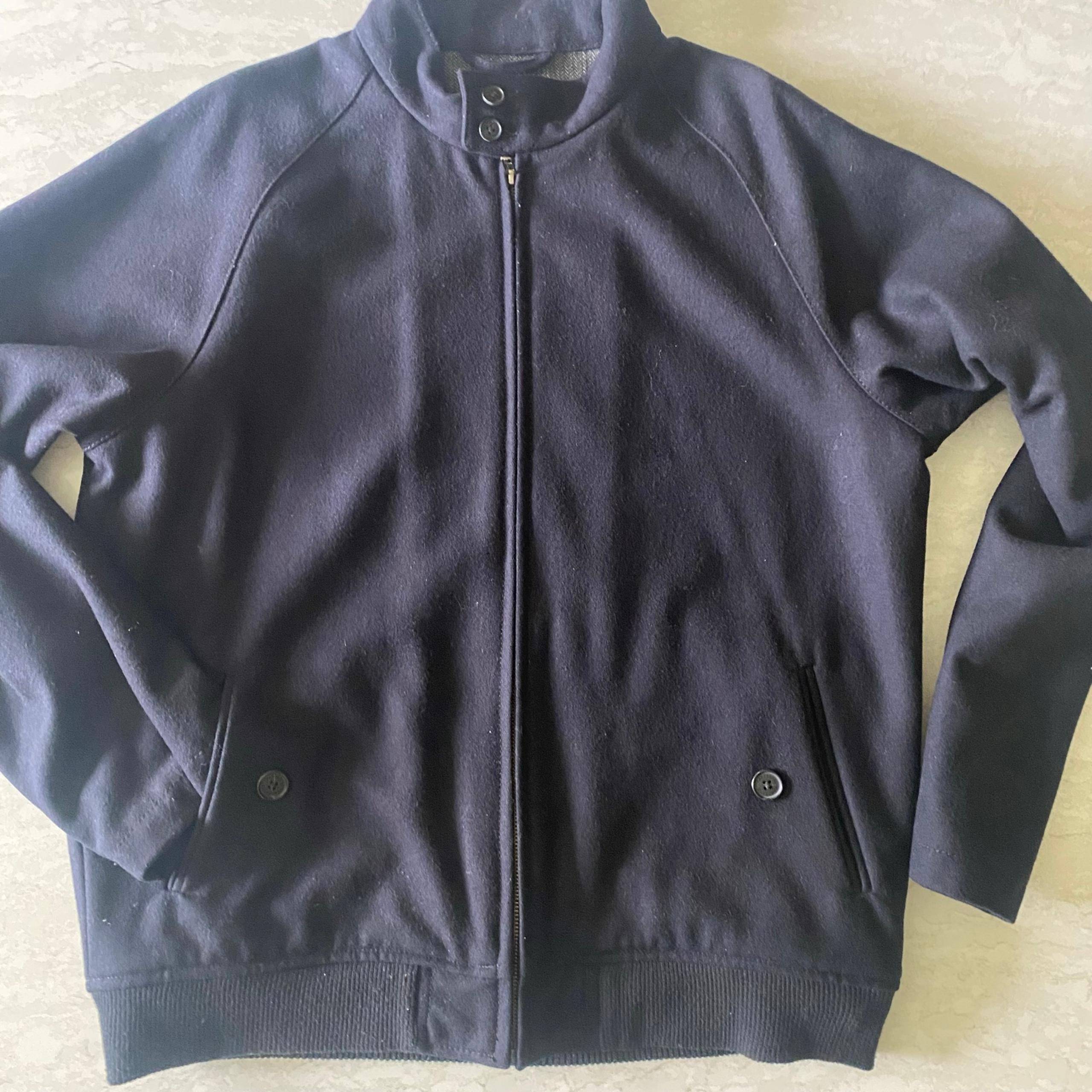 Lands’ End Men’s Wool blend Bomber Jacket Size M