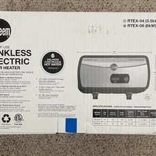 Tankless Water Heater Rheem (never used)