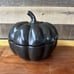 Threshold 32oz Stoneware Black Pumpkin Candy Dish Serving Bowl With Lid