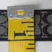 NEW COACH LEATHER BLACK GRAY JACQUARD SIGNATURE C DOG PET COLLAR 4003 SIZE XL