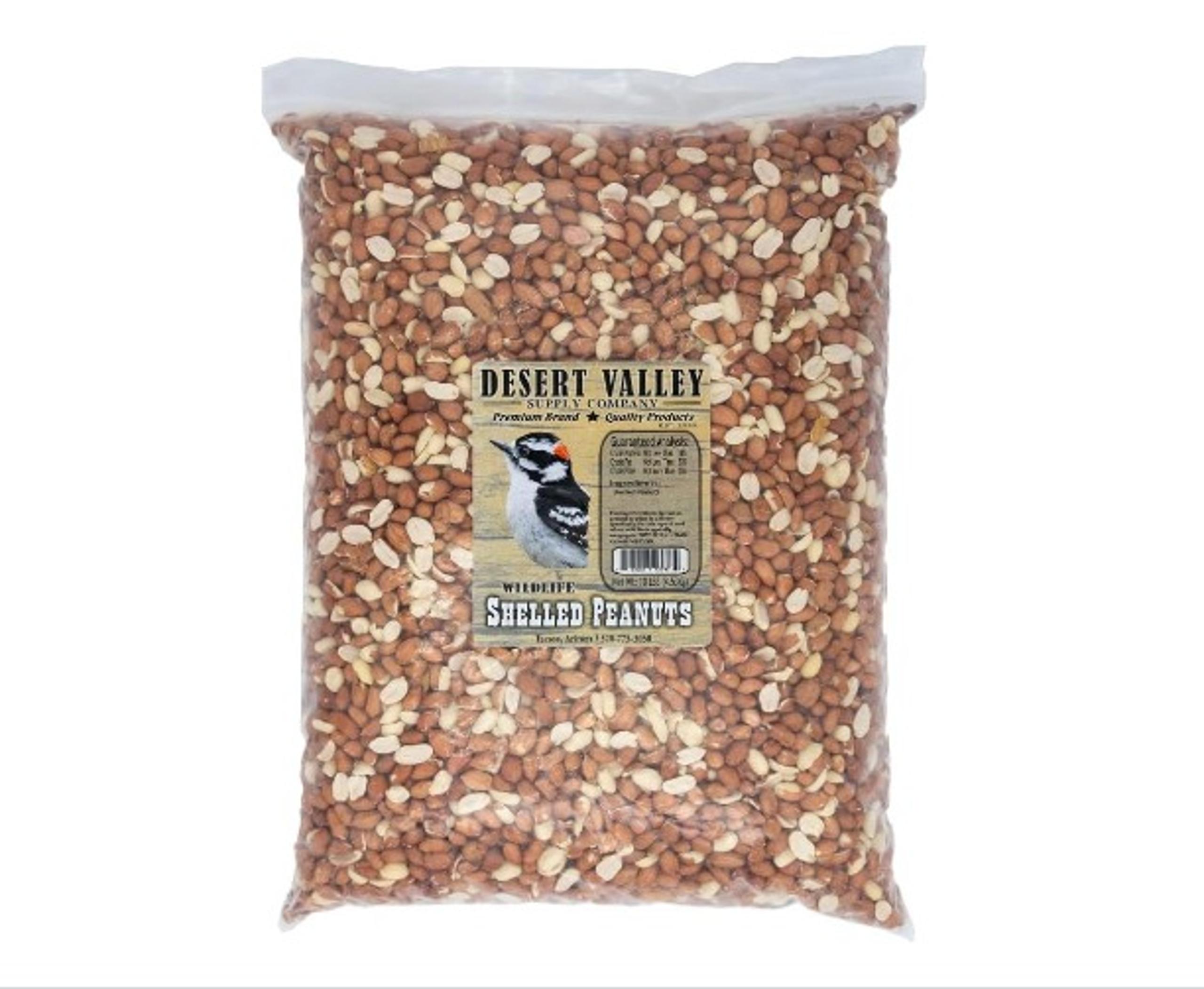 Desert Valley Shelled Peanuts All Natural Premium Wild Bird and Wildlife Food