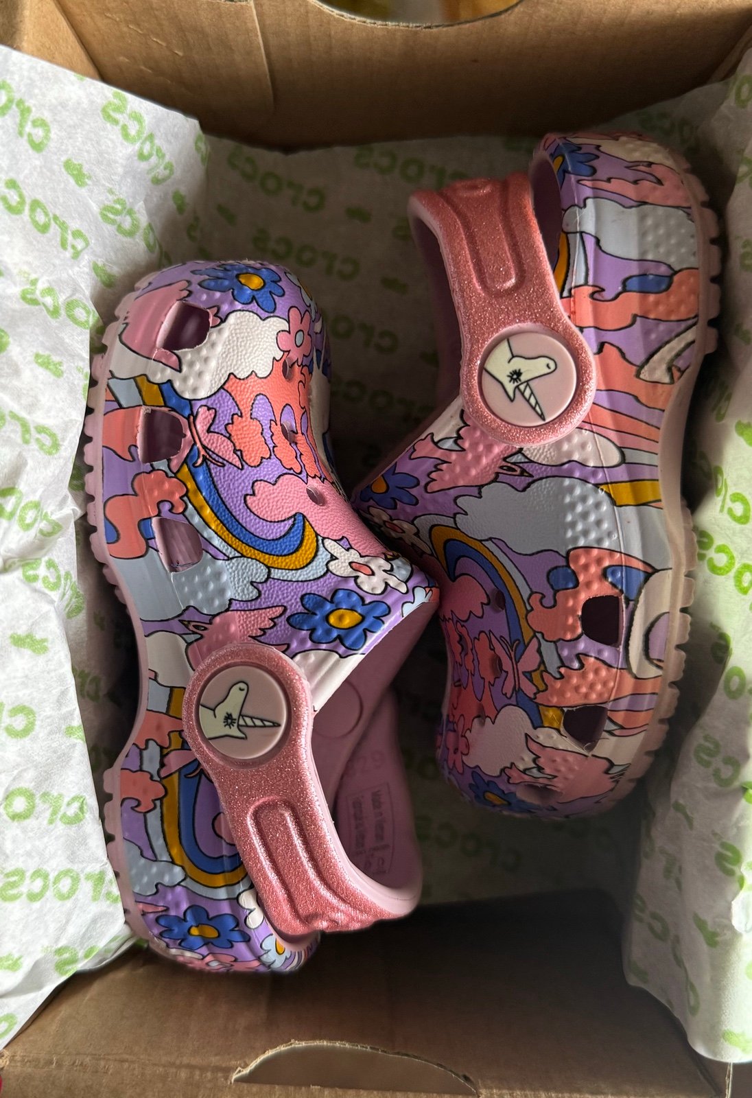 Infant Unicorn Crocs