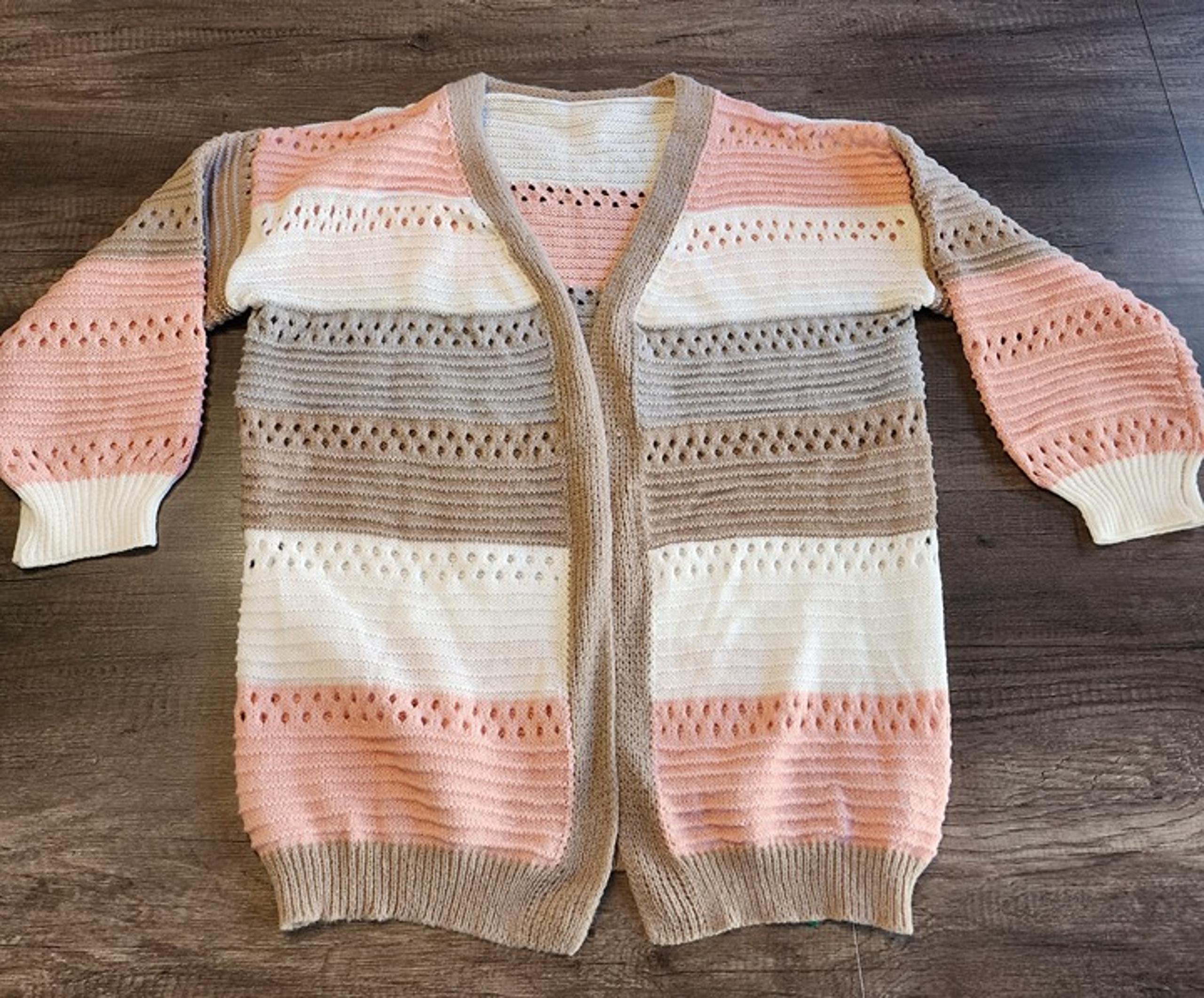 SHEIN Women's Medium 3/4 Sleeve Cardigan Multi-Color NWT