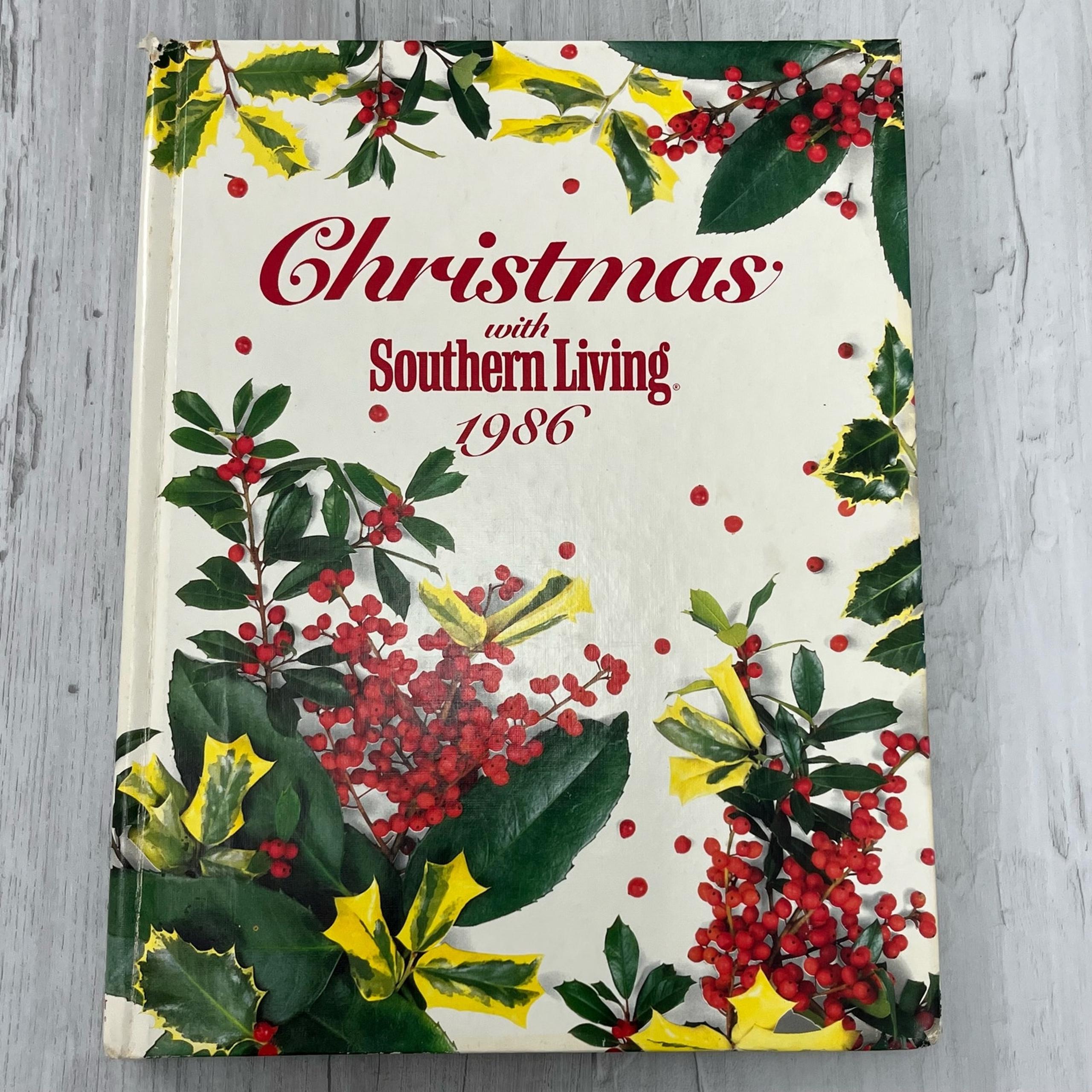 Vintage 80s Christmas With Southern Living 1986 Hardcover Book