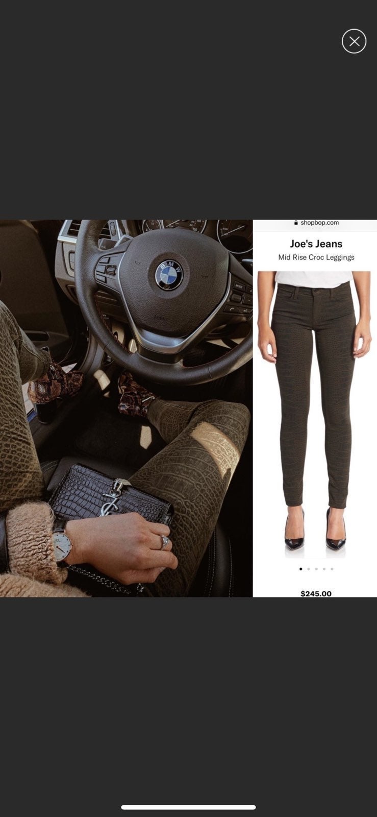 Joe’s Jeans Croc pants