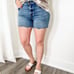 Judy Blue Medium Wash Paisley Bandana Printed Shorts (2XL/18w-20w)