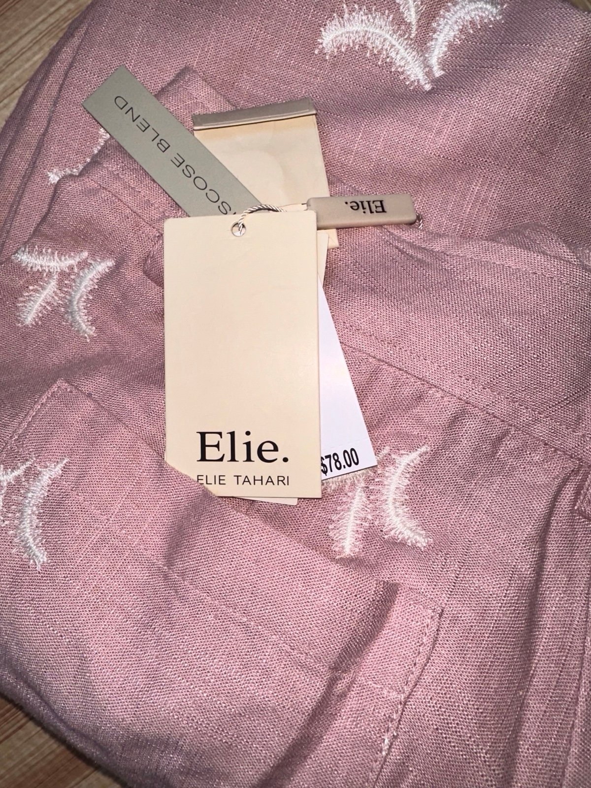 Elie Tahari embroidery pants