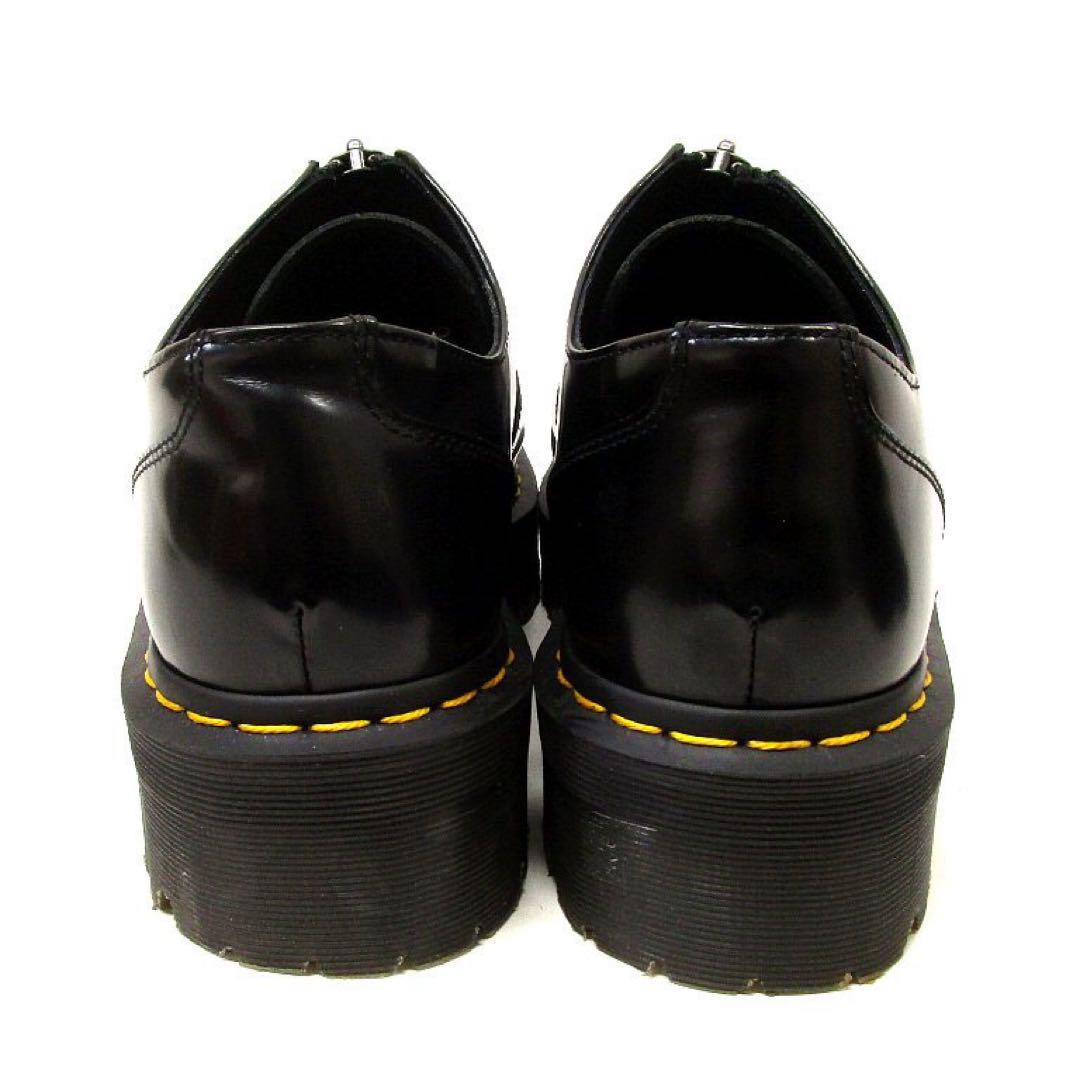 Dr. Martens Aurian II Smooth Leather Platform Shoes in Black