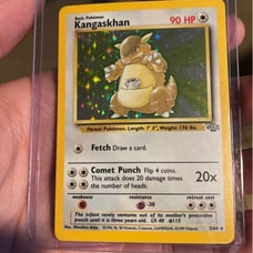 Pokemon Kangaskhan holo card base set